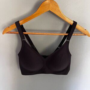 Wireless Bra Seamless Cloud like Feel S removable pads Grey/Brown No Underwire